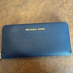 Navy Blue Michael Kors wallet